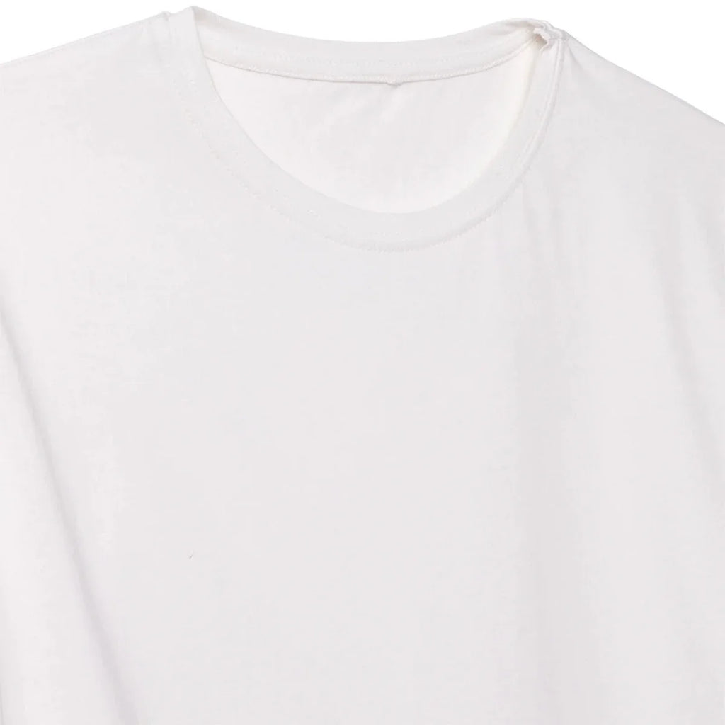 Baby Mom Plain Women's Maternity Short Sleeve T-Shirt (S to 2XL) - White
