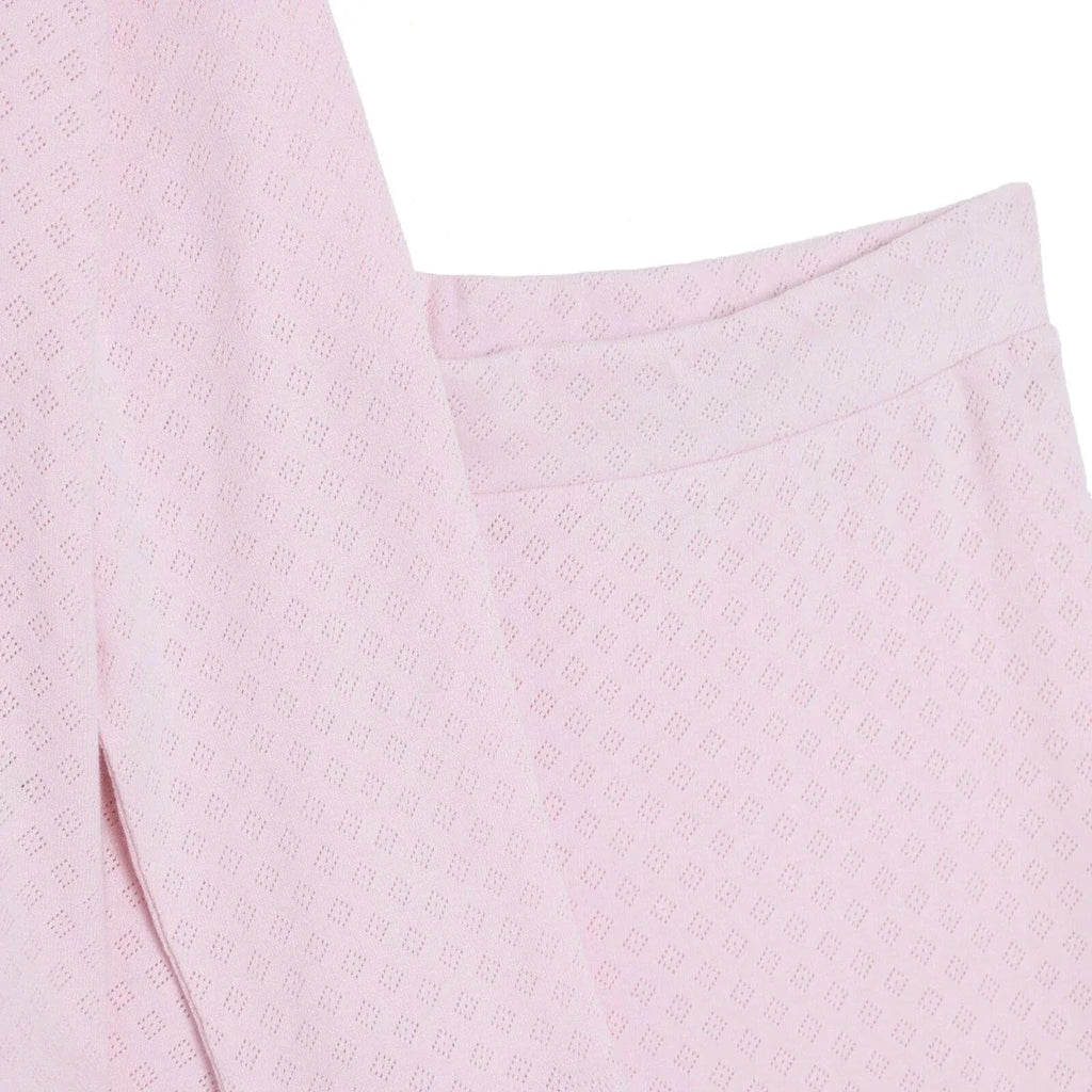 Baby Mom Women's Crew Neck Button Front Pyjama Set (S to 2XL) - Pink