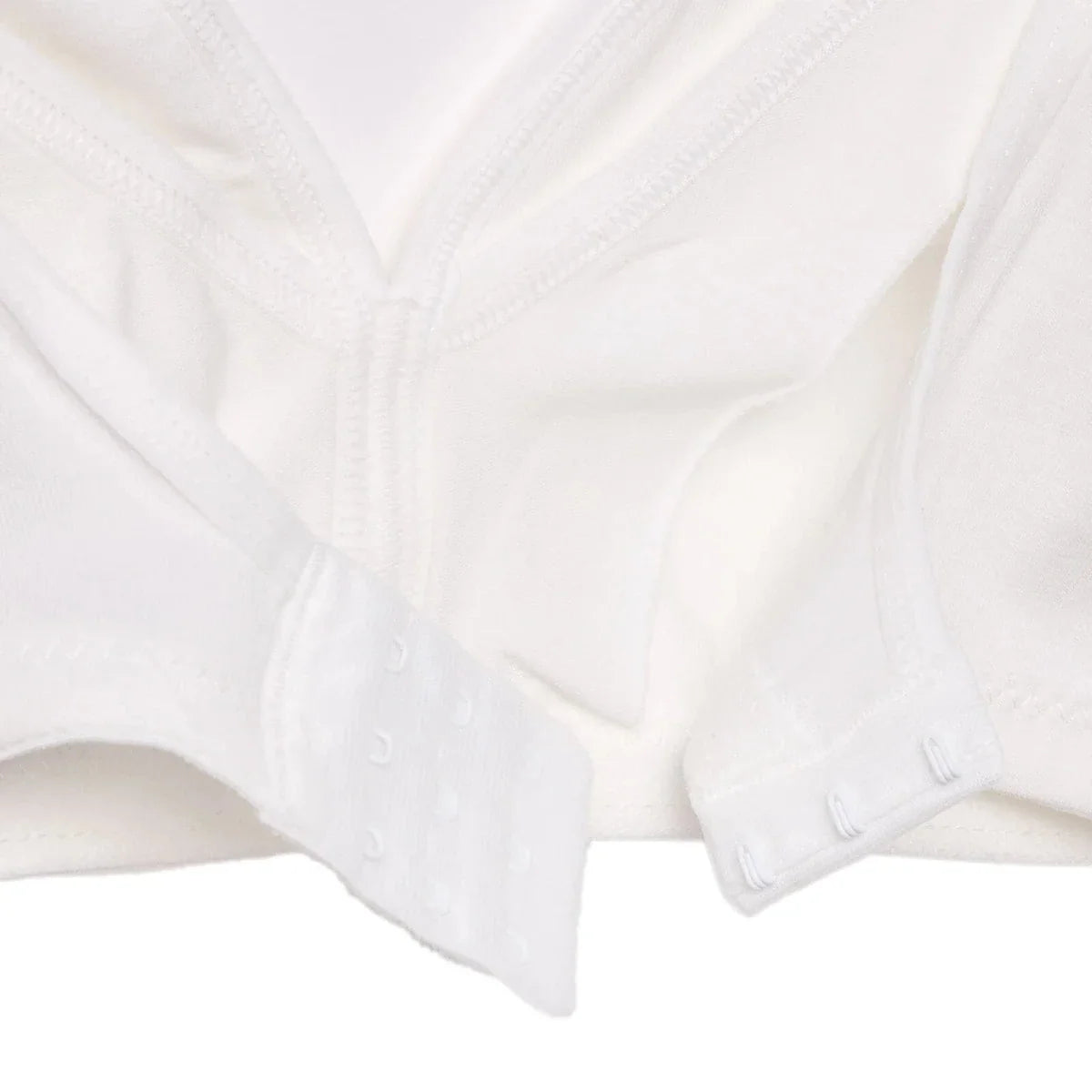 Baby Mom Women's Lace Neckline Non-Padded Nursing Bra - White