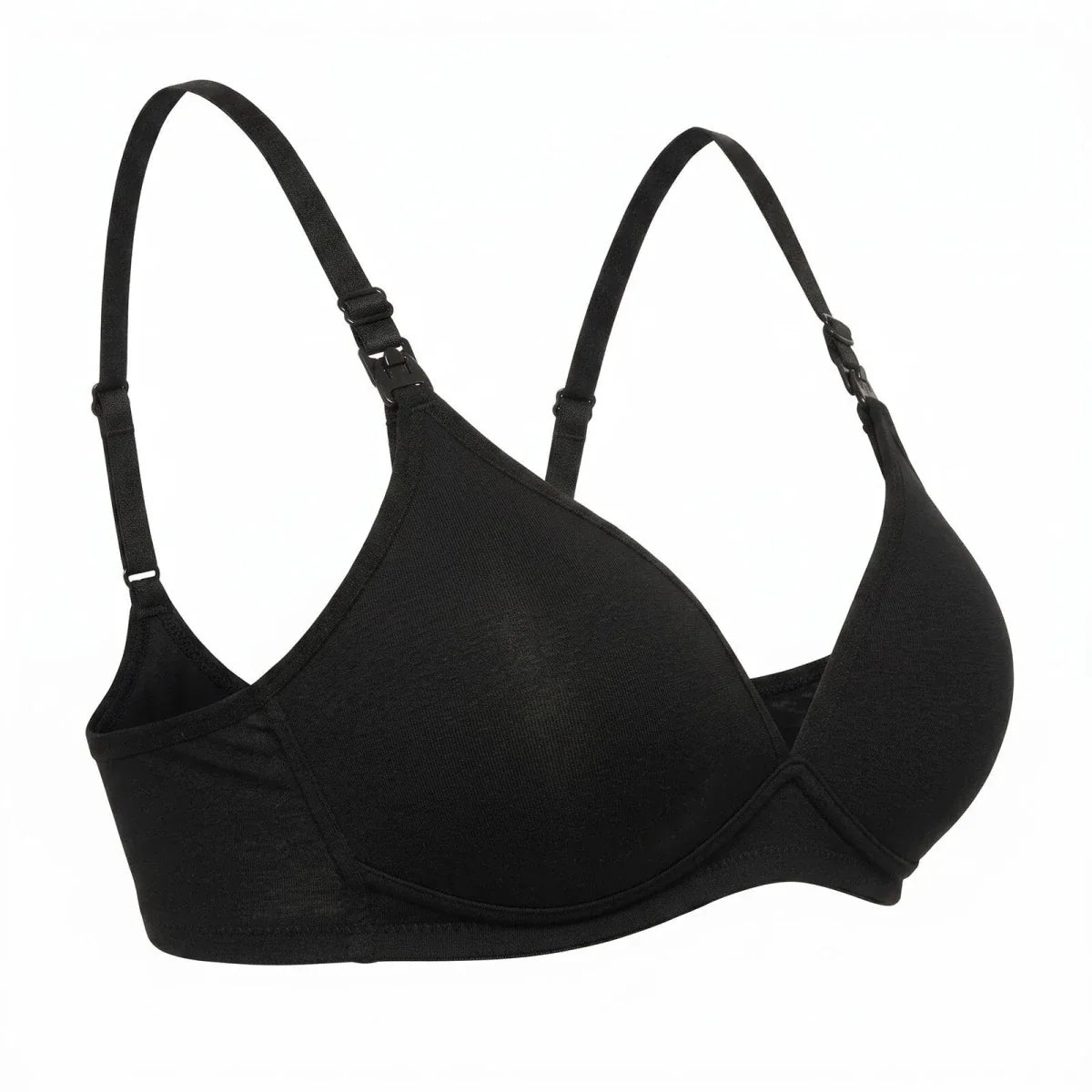 Baby Mom Women's Strappy Padded Nursing Bra - Black