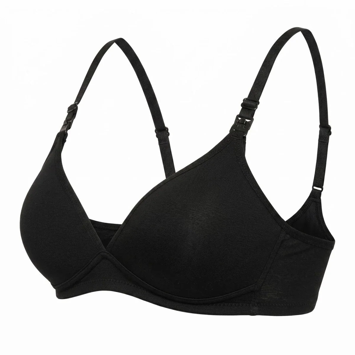 Baby Mom Women's Strappy Padded Nursing Bra - Black