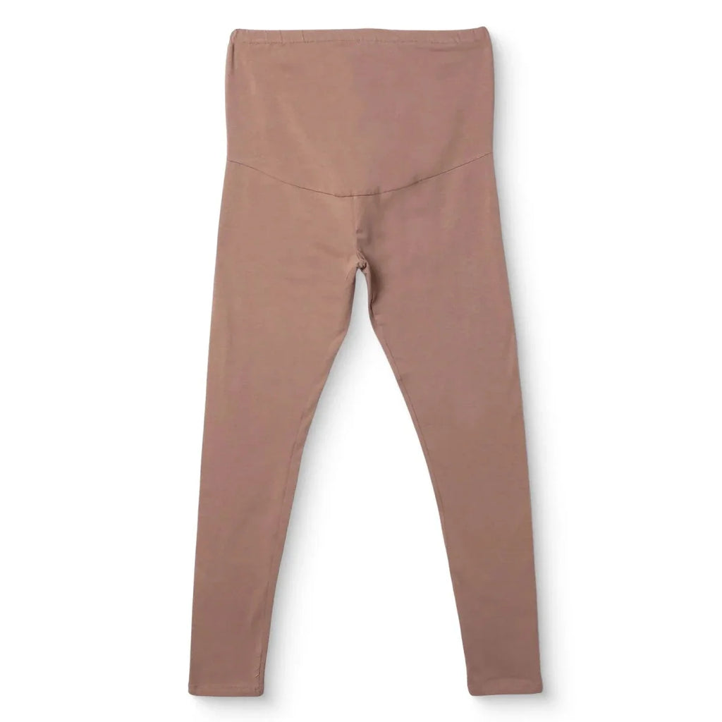 Baby Mom Women's Maternity Jersey Leggings (S to 2XL) - Light Brown