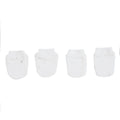 HelloBaby Printed Baby Scratch Mitts (Newborn) - Ecru Printed