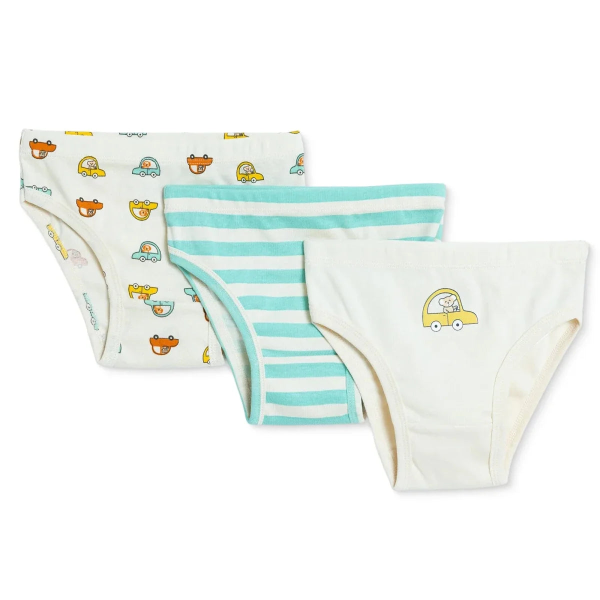 HelloBaby 3 Pack Space Print Baby Briefs (12 Months to 4-5 Years) - Beige Printed