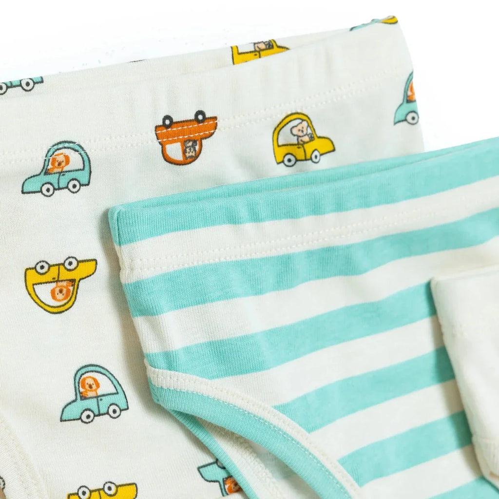 HelloBaby 3 Pack Space Print Baby Briefs (12 Months to 4-5 Years) - Beige Printed