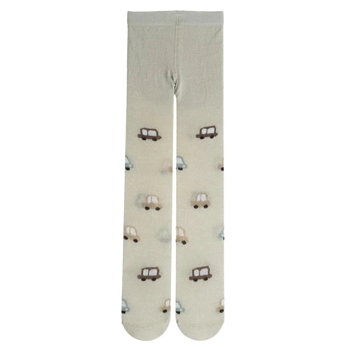 HelloBaby Car Print Baby Tights (6-12 Months to 4-5 Years) - Beige Printed