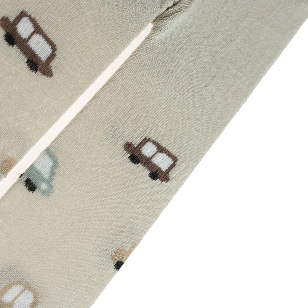 HelloBaby Car Print Baby Tights (6-12 Months to 4-5 Years) - Beige Printed