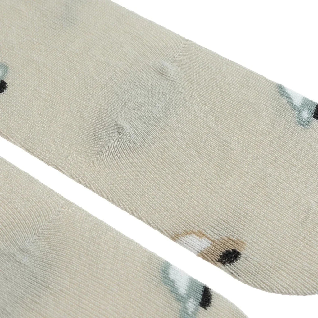 HelloBaby Car Print Baby Tights (6-12 Months to 4-5 Years) - Beige Printed