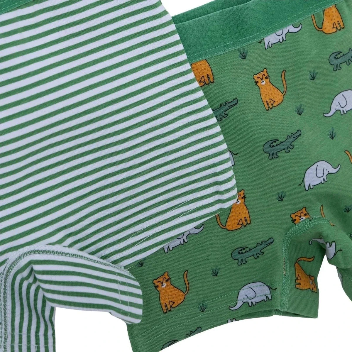 HelloBaby 3 Pack Animal Print Baby Boxer Shorts (12 Months to 4-5 Years) - Green Printed