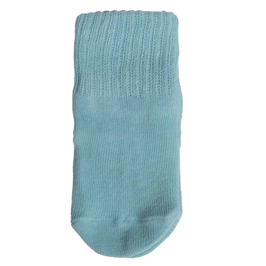 HelloBaby Abstract Print 3 Pack Roll-Top Baby Socks (Newborn to 12-24 Months) - Ecru