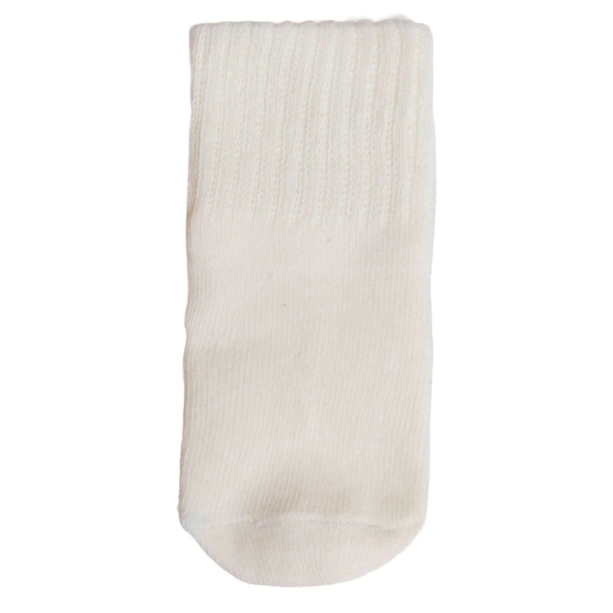 HelloBaby Abstract Print 3 Pack Roll-Top Baby Socks (Newborn to 12-24 Months) - Ecru