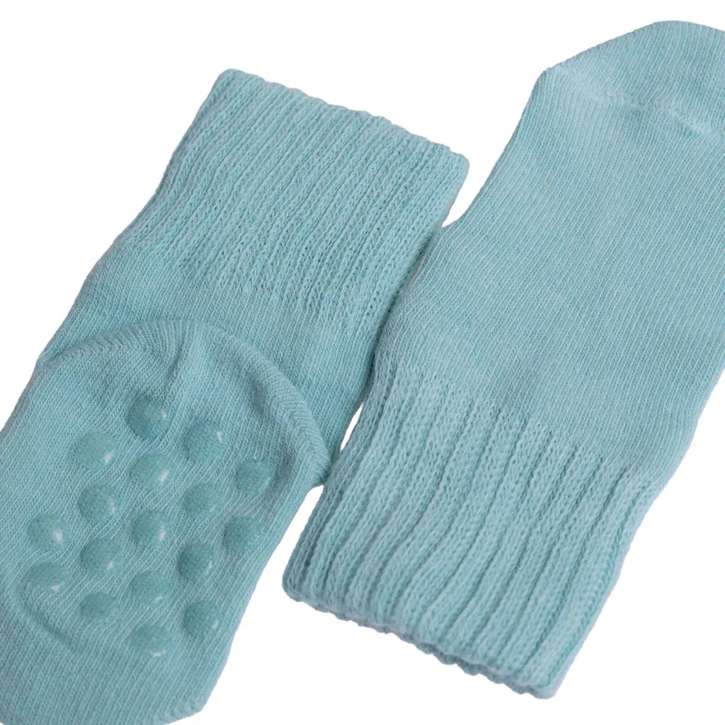 HelloBaby Abstract Print 3 Pack Roll-Top Baby Socks (Newborn to 12-24 Months) - Ecru