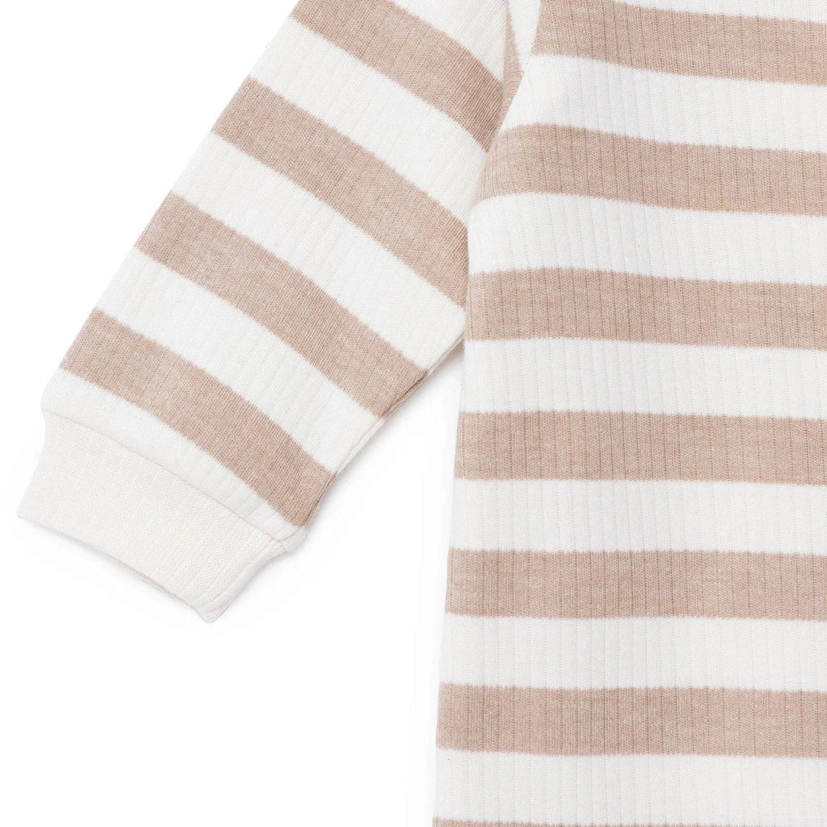 HelloBaby Bear Print Long Sleeve Footed Baby Sleepsuit (Newborn to 6-9 Months) - Beige