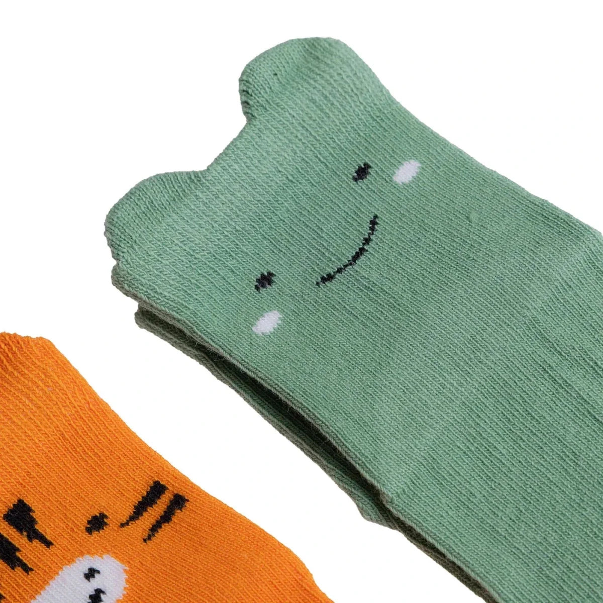 HelloBaby Animal Print 5 Pack Ankle Baby Socks (Newborn to 4-5 Years) - Orange
