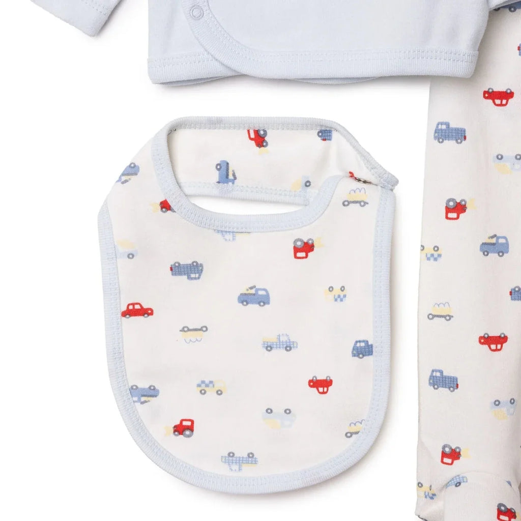 HelloBaby 5 Piece Car Print Baby Hospital Bag Set (Newborn) - Ecru