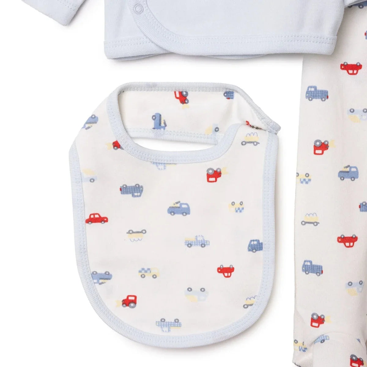 HelloBaby 5 Piece Car Print Baby Hospital Bag Set (Newborn) - Ecru