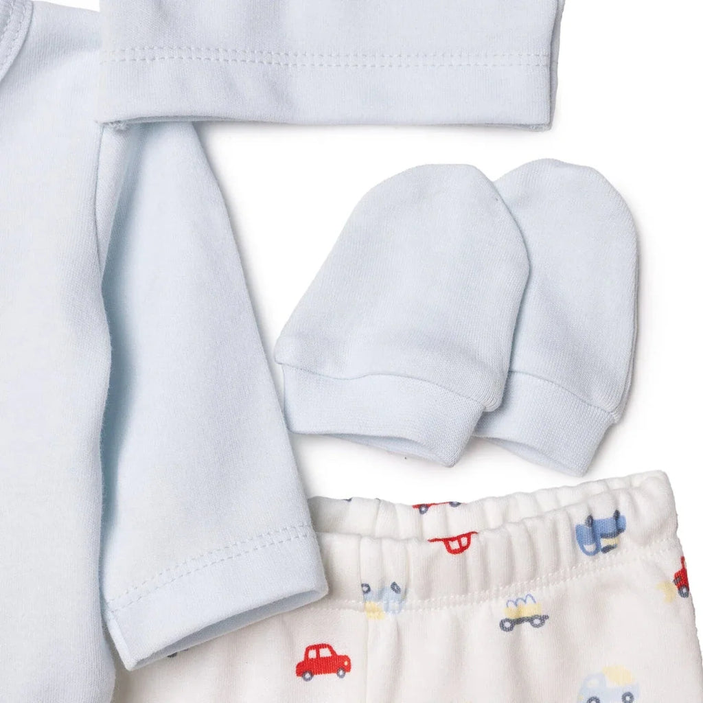 HelloBaby 5 Piece Car Print Baby Hospital Bag Set (Newborn) - Ecru