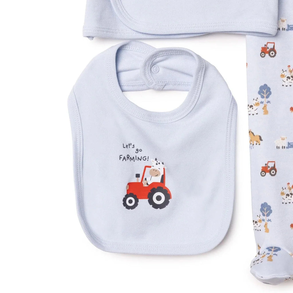 HelloBaby 5 Piece Car Print Baby Hospital Bag Set (Newborn) - Blue