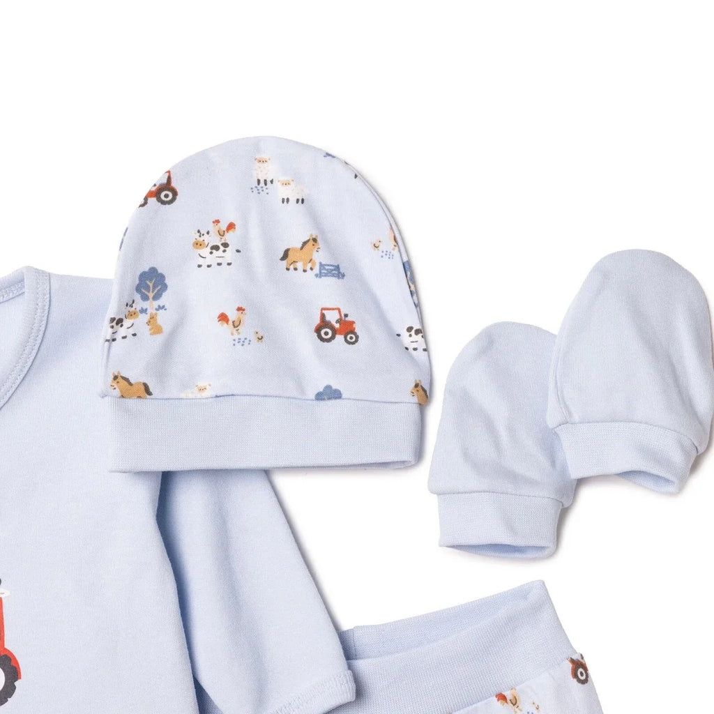 HelloBaby 5 Piece Car Print Baby Hospital Bag Set (Newborn) - Blue