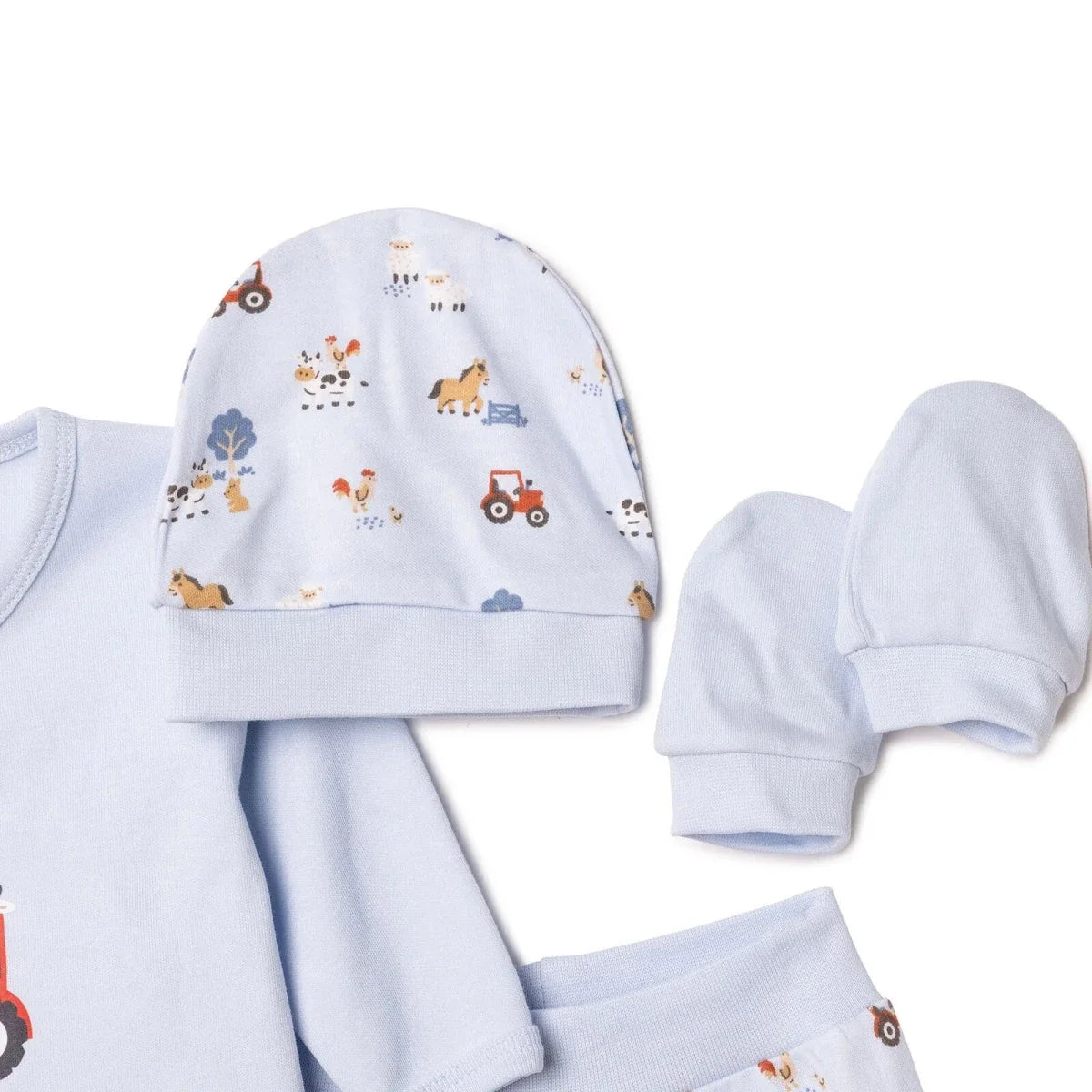 HelloBaby 5 Piece Car Print Baby Hospital Bag Set (Newborn) - Blue