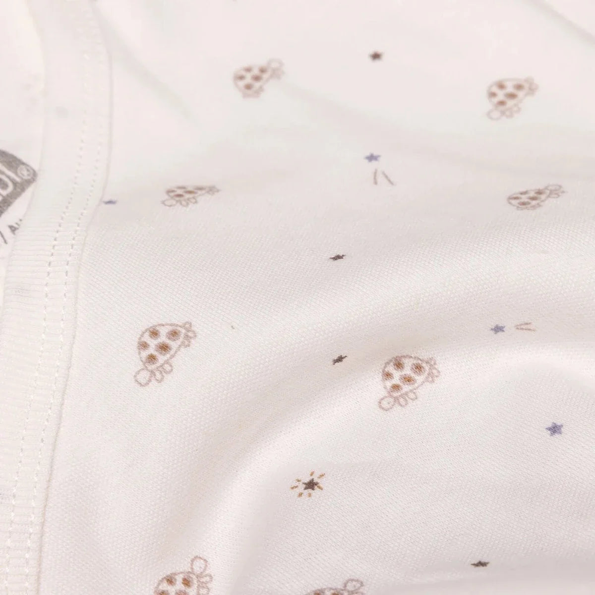 HelloBaby Turtle Print Baby Hat, Vest & Bottoms Set (Newborn to 3-6 Months) - Ecru