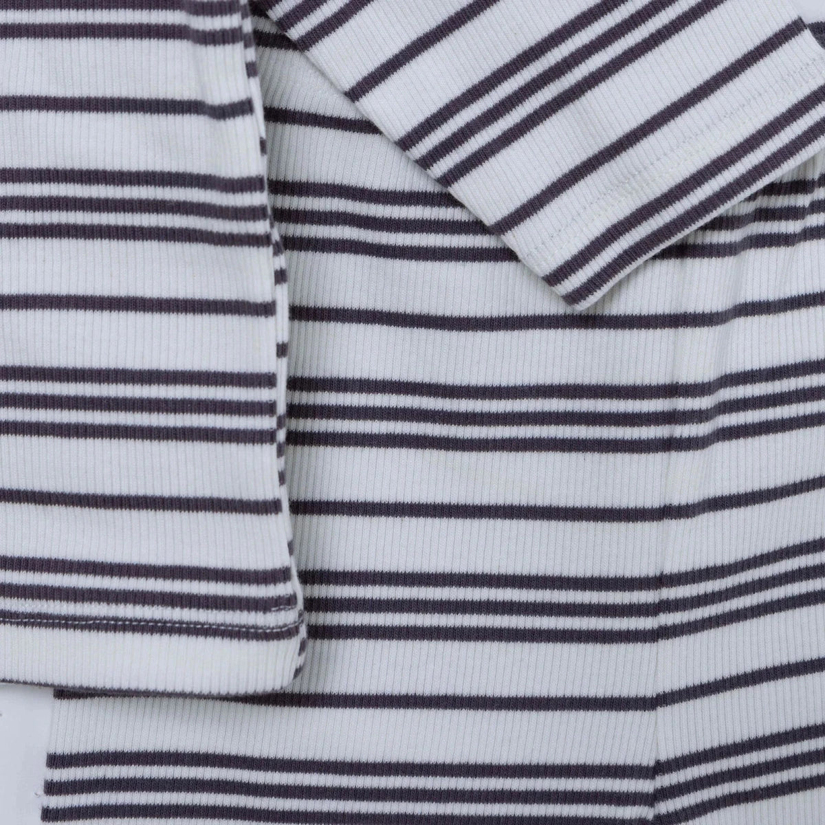 HelloBaby Striped Baby Sweatshirt & Leggings Set (1-3 Months to 12 Months) - Ecru Printed