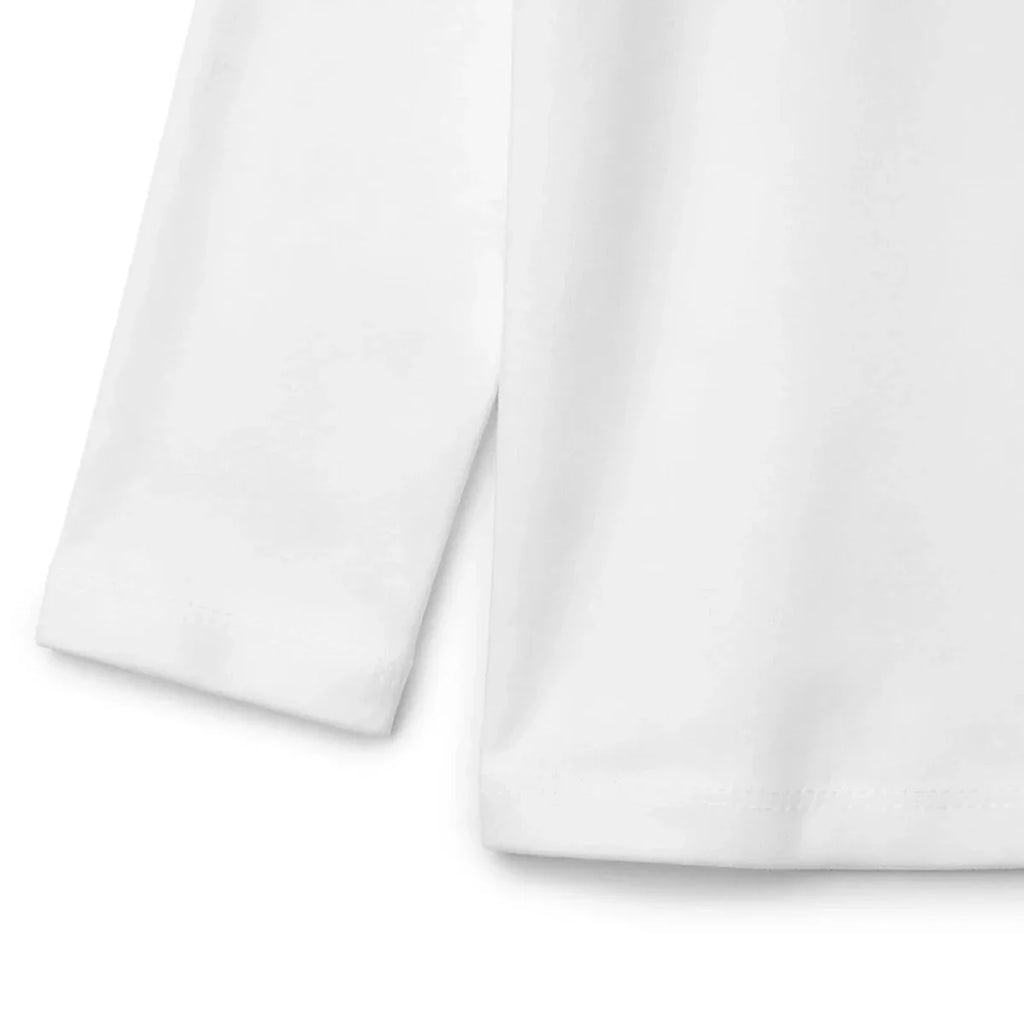HelloBaby Long Sleeve Interlock Baby T-Shirt (3-6 Months to 2-3 Years) - White