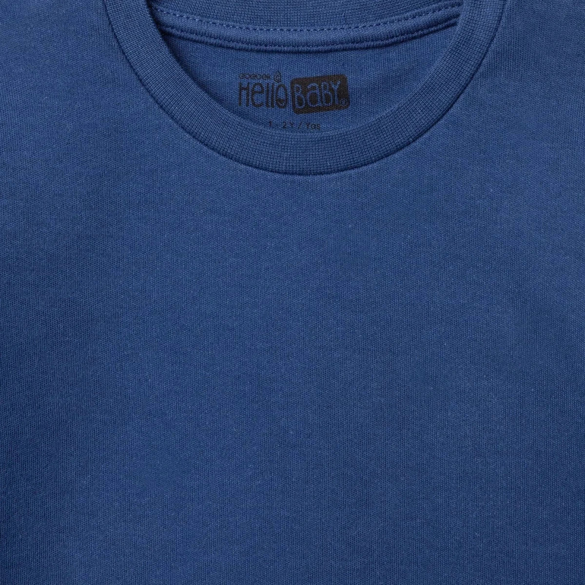 HelloBaby Long Sleeve Interlock Baby T-Shirt (3-6 Months to 2-3 Years) - Navy Blue
