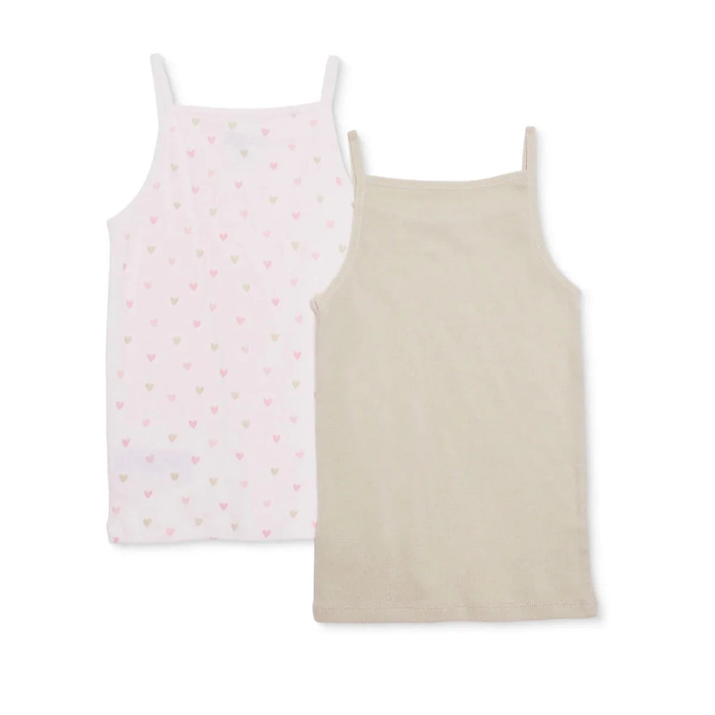 HelloBaby 2 Pack Floral Print Jersey Baby Vests (12 Months to 4-5 Years) - Green Printed