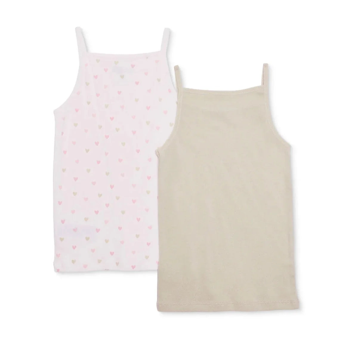 HelloBaby 2 Pack Floral Print Jersey Baby Vests (12 Months to 4-5 Years) - Green Printed