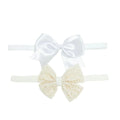 HelloBaby Tulle Baby Headband (One Size) - Ecru