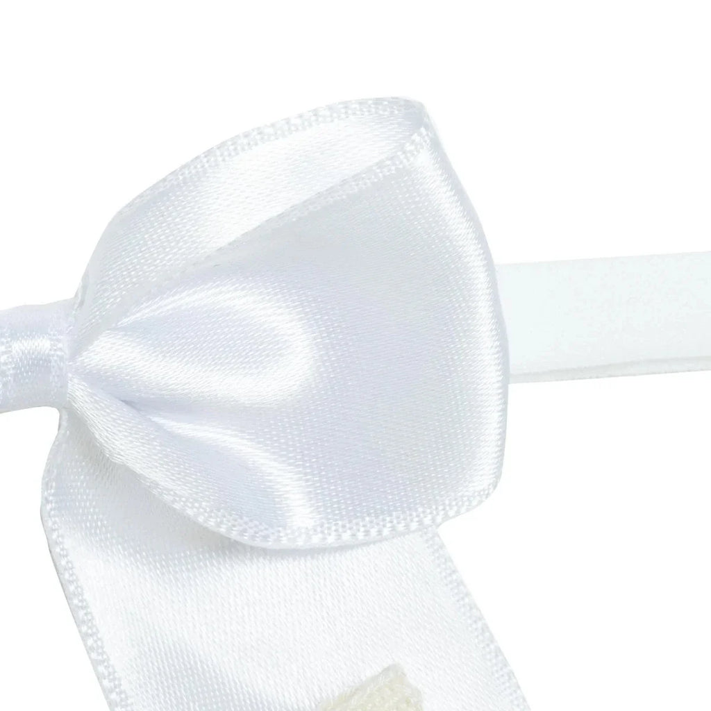 HelloBaby Tulle Baby Headband (One Size) - Ecru
