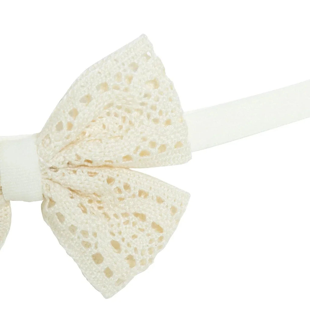 HelloBaby Tulle Baby Headband (One Size) - Ecru