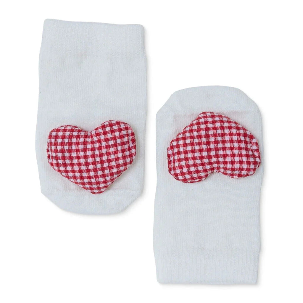HelloBaby Heart Print Animal Novelty Baby Socks (Newborn to 12 Months) - Bronze