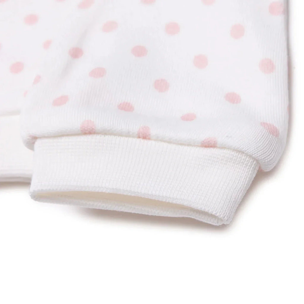 HelloBaby Polka Dot Print Baby Scratch Mitts (Newborn) - Ecru Printed