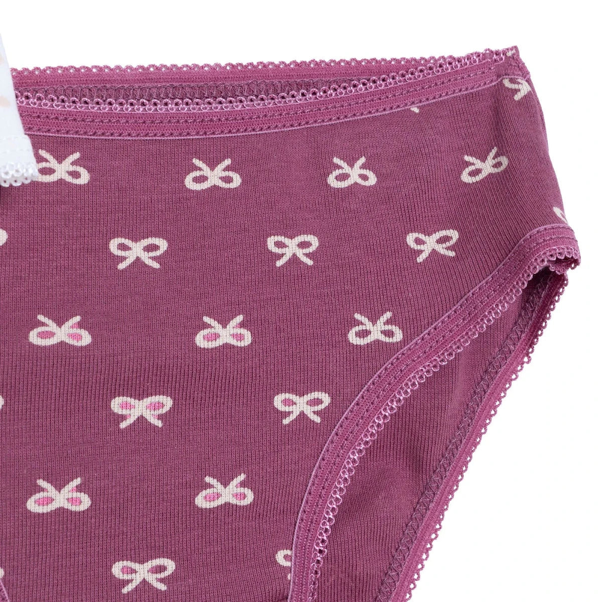 HelloBaby 3 Pack Bow Print Baby Briefs (12 Months to 4-5 Years) - Ecru Printed