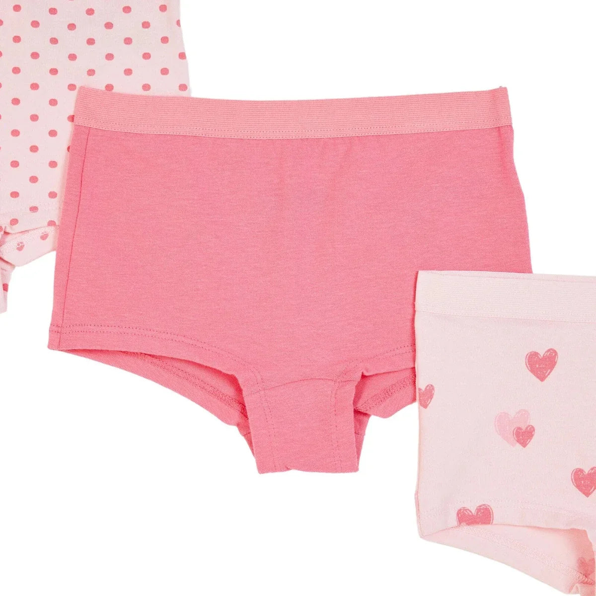 HelloBaby 3 Pack Heart Print Baby Boxer Shorts (12 Months to 4-5 Years) - Red