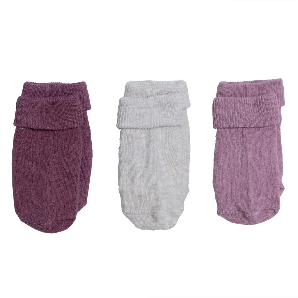 HelloBaby 3 Pack Roll-Top Baby Socks (Newborn to 12-24 Months) - Pink