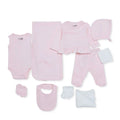 HelloBaby 10 Piece Floral Print Baby Hospital Bag Set (Newborn) - Pink