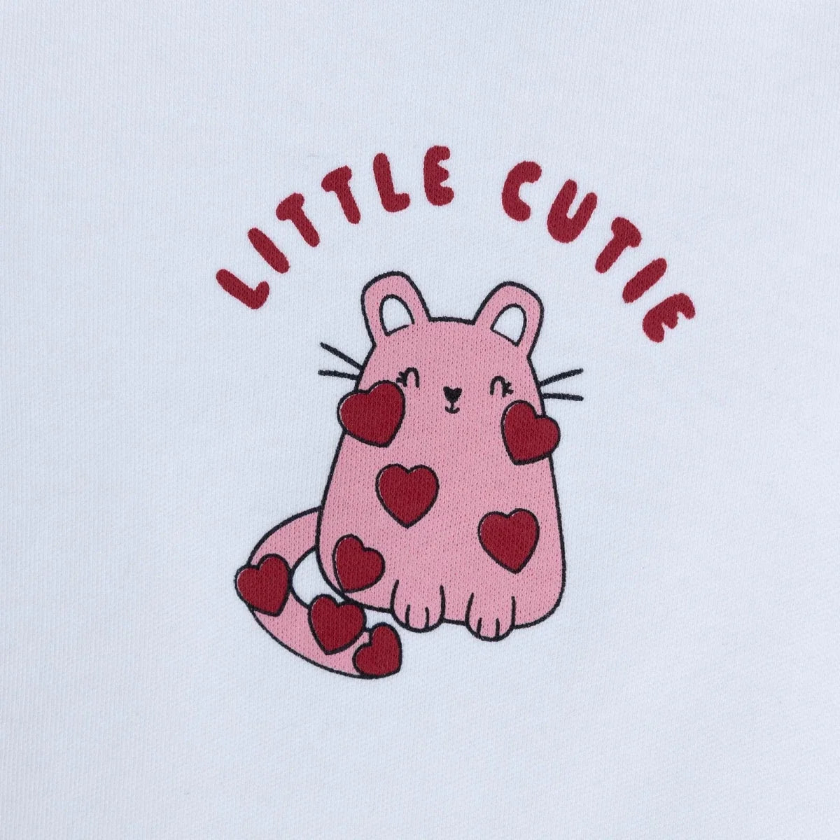 HelloBaby "Little Cutie" Slogan Baby Bodysuit, Hat & Bottoms Set (Newborn to 6-9 Months) - Pink