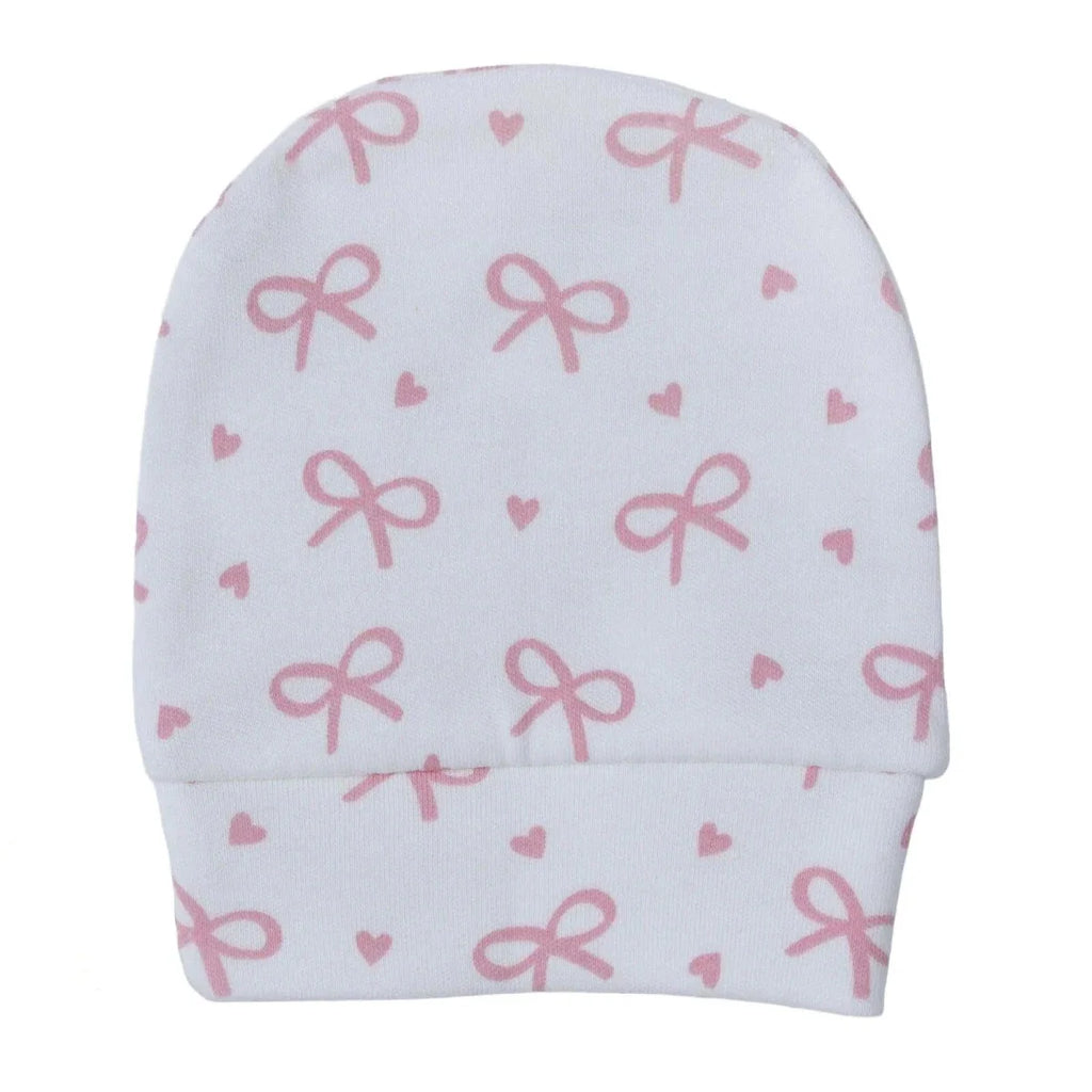 HelloBaby Bear Print Baby Bodysuit, Hat & Bottoms Set (Newborn to 6-9 Months) - Pink