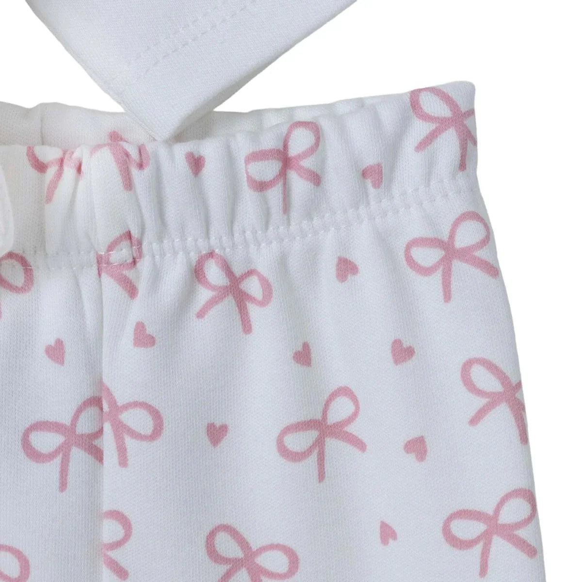 HelloBaby Bear Print Baby Bodysuit, Hat & Bottoms Set (Newborn to 6-9 Months) - Pink