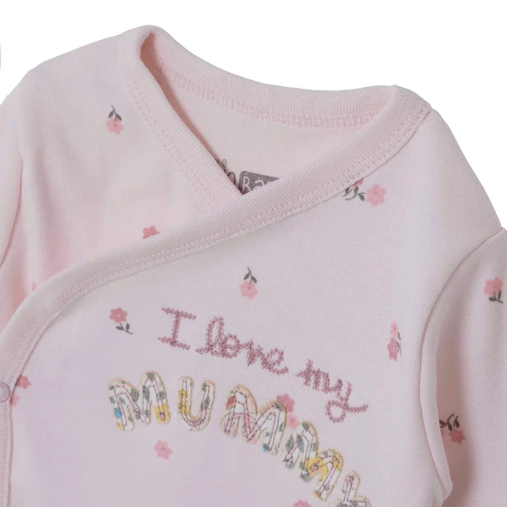 HelloBaby 5 Piece Floral Print Boxed Baby Hospital Bag Set (Newborn) - Pink