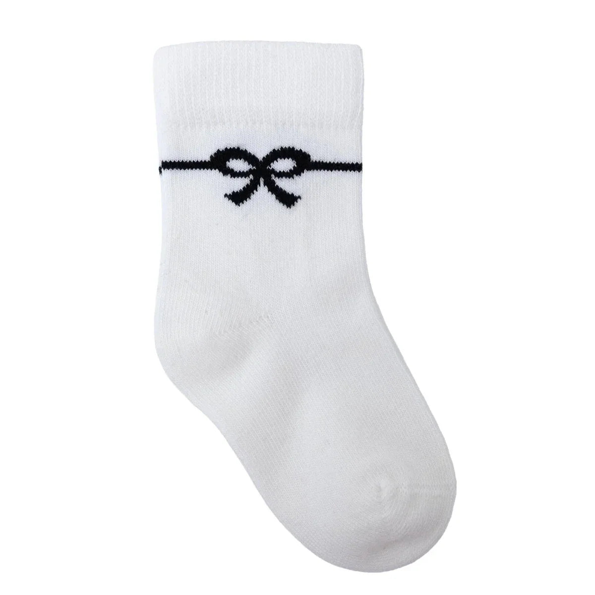 HelloBaby 3 Pack Bow Print Ankle Baby Socks (Newborn to 2-3 Years) - Black