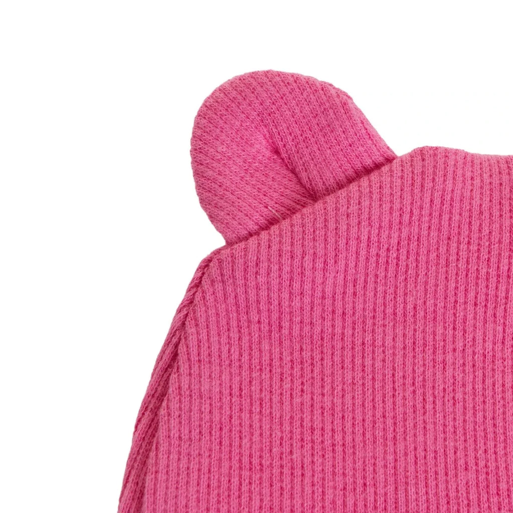 HelloBaby Ribbed Baby Hat (Newborn) - Dark Pink