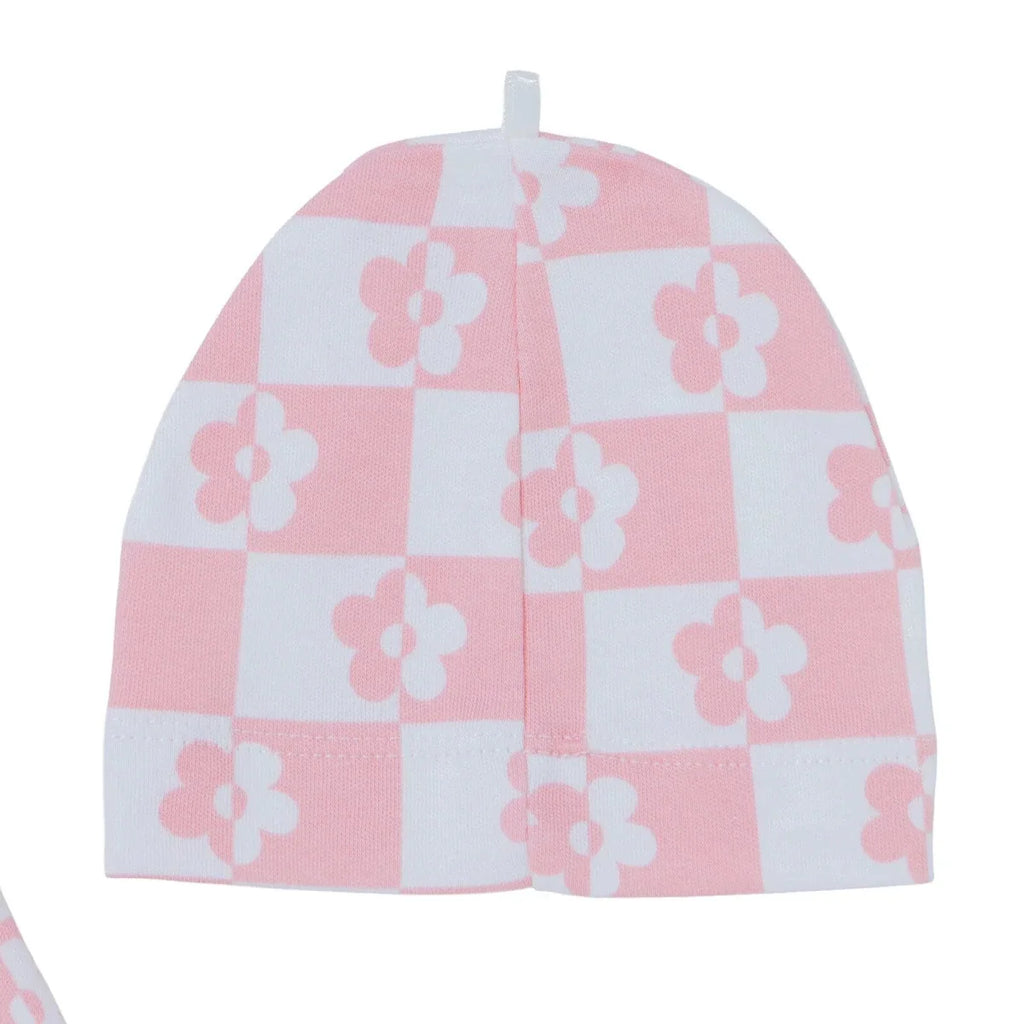 HelloBaby "Just Love" Slogan Baby Bodysuit, Hat & Sleepsuit Set (Newborn to 3-6 Months) - Pink