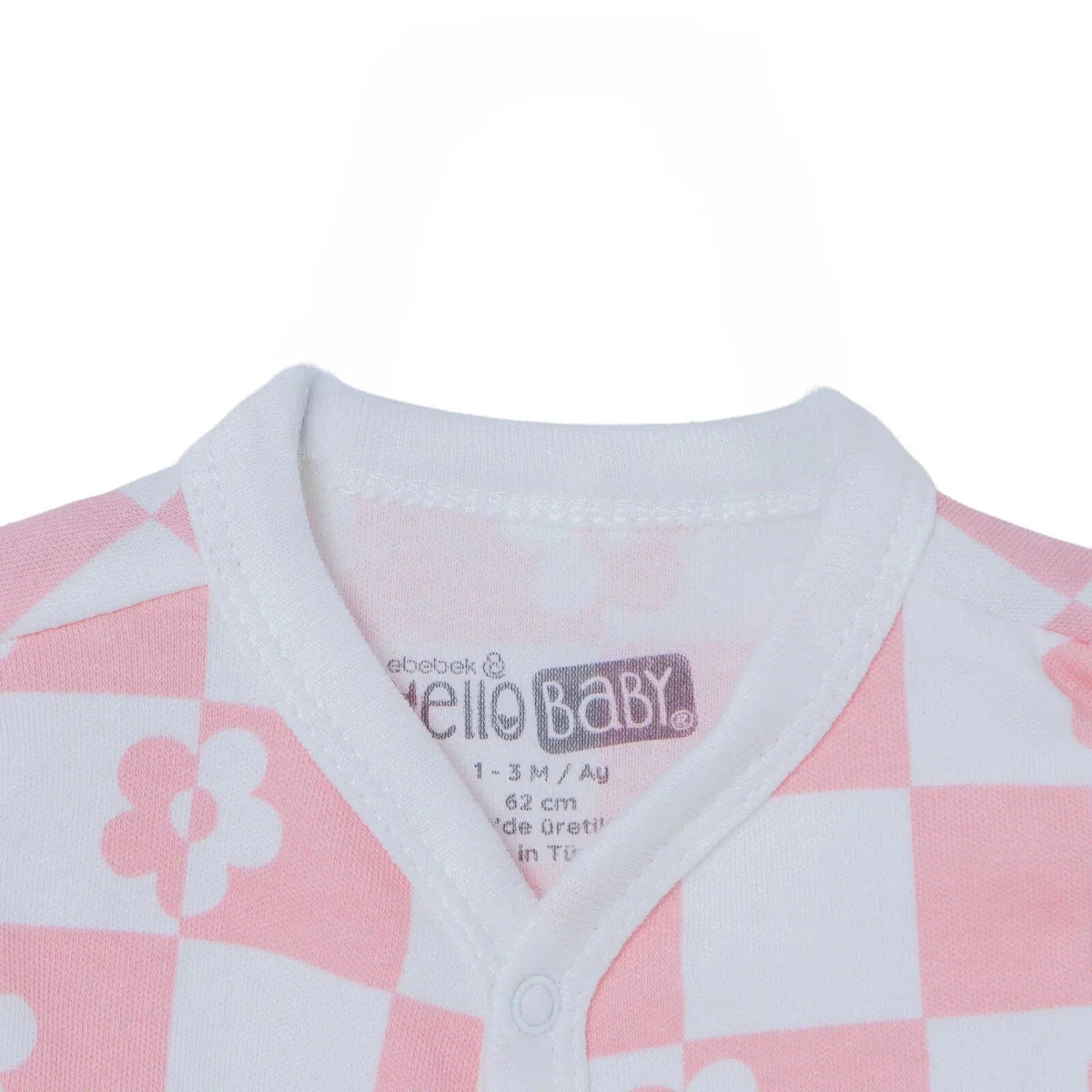 HelloBaby "Just Love" Slogan Baby Bodysuit, Hat & Sleepsuit Set (Newborn to 3-6 Months) - Pink