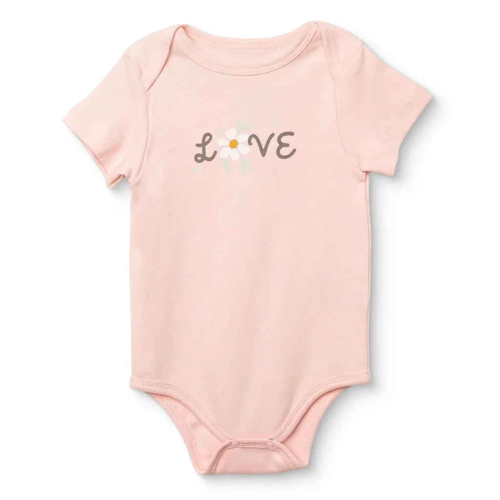 HelloBaby Floral Print Baby Bodysuit, Hat & Sleepsuit Set (Newborn to 3-6 Months) - Pink