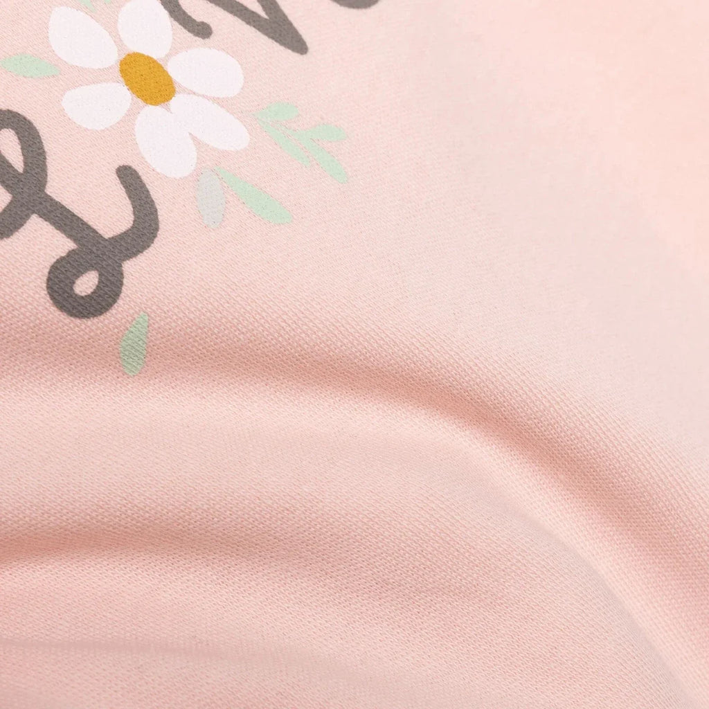 HelloBaby Floral Print Baby Bodysuit, Hat & Sleepsuit Set (Newborn to 3-6 Months) - Pink
