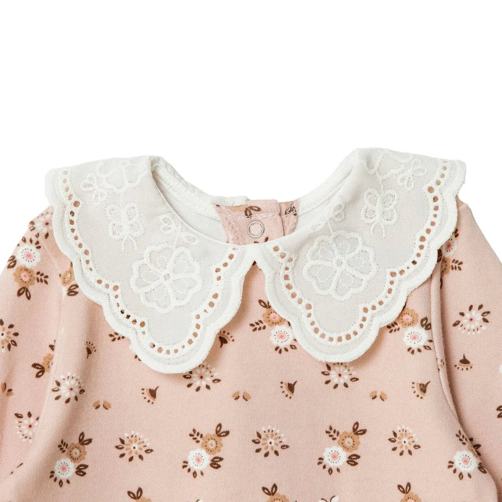 HelloBaby Floral Print Footless Baby Sleepsuit (Newborn to 6-9 Months) - Pink